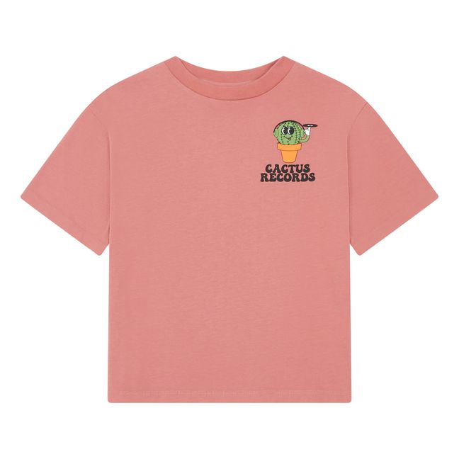 T-Shirt mit kurzen Ärmeln aus Bio-Baumwolle | Rosa
