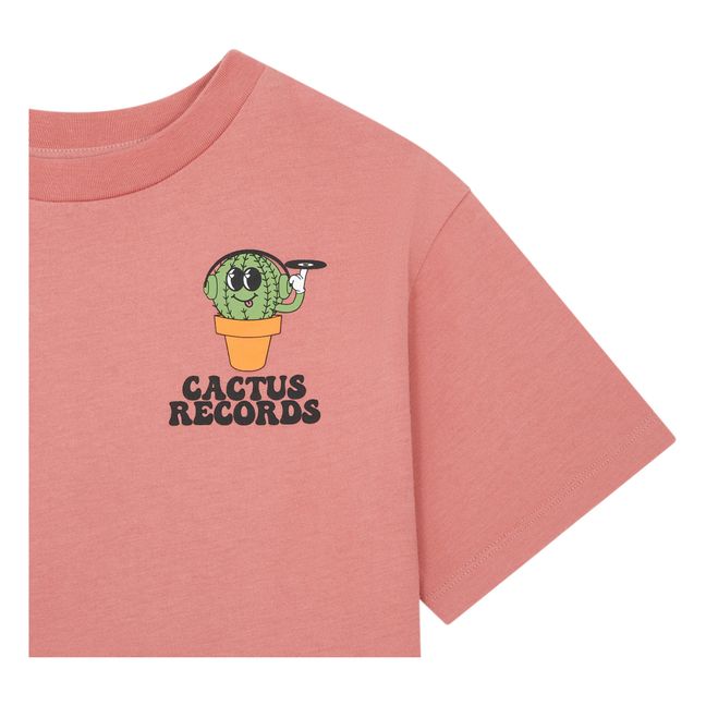 Short-sleeved organic cotton T-shirt | Pink