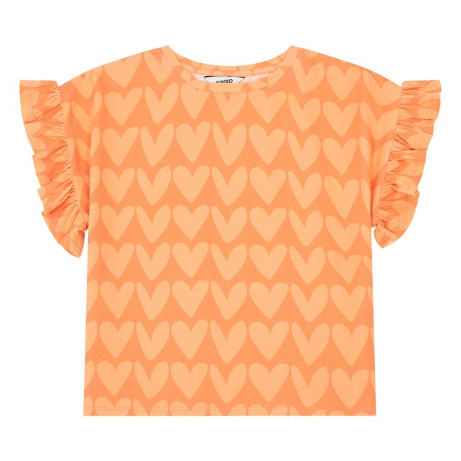 T-shirt Manches Courte Coton Bio | Orange