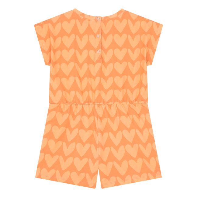 Organic cotton jumpsuit | Orange
