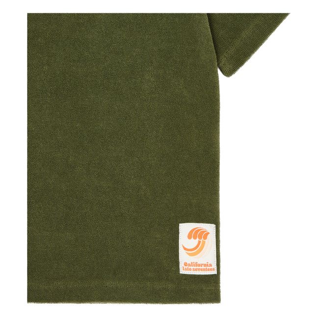 Camiseta de manga corta de algodón ecológico | Verde Kaki