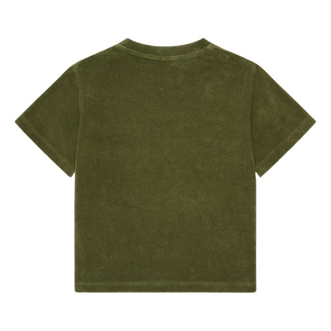 T-Shirt mit kurzen Ärmeln aus Bio-Baumwolle | Khaki