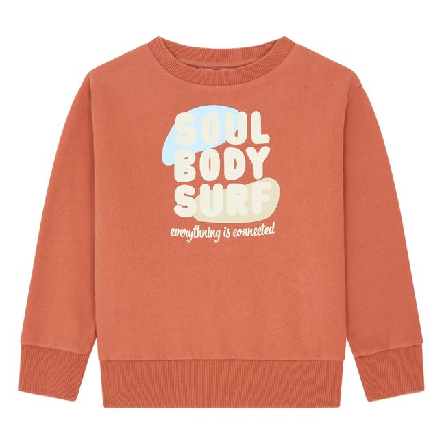 Organic cotton sweatshirt  | Clay