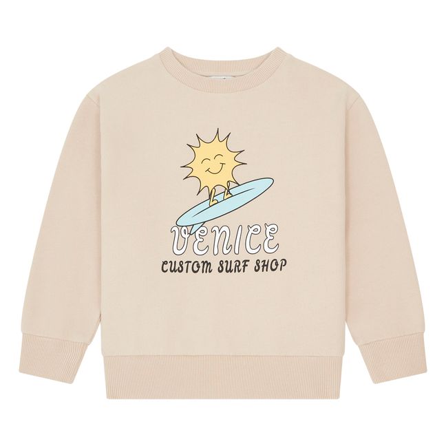 Organic cotton sweatshirt  | Beige