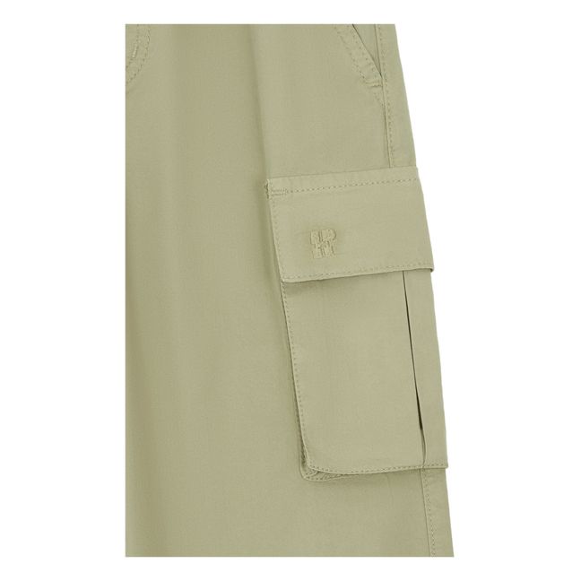 Pantalón cargo de cintura ajustable | Verde militare claro