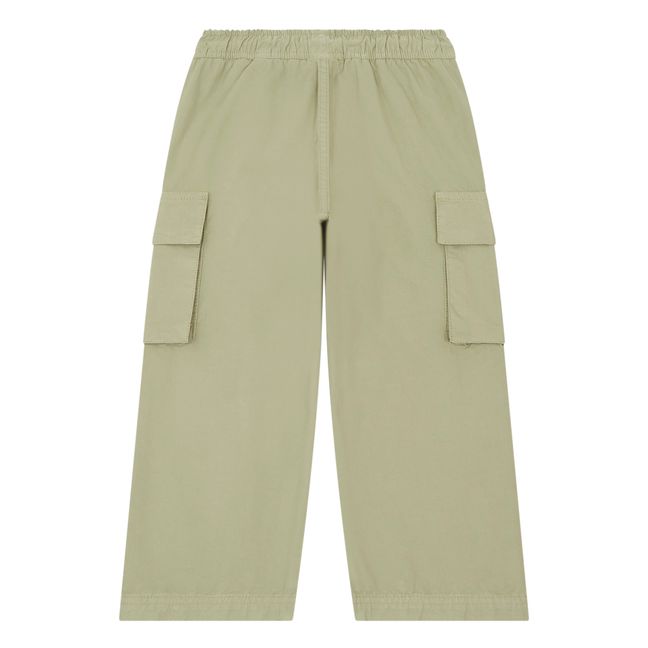 Pantalón cargo de cintura ajustable | Verde militare claro