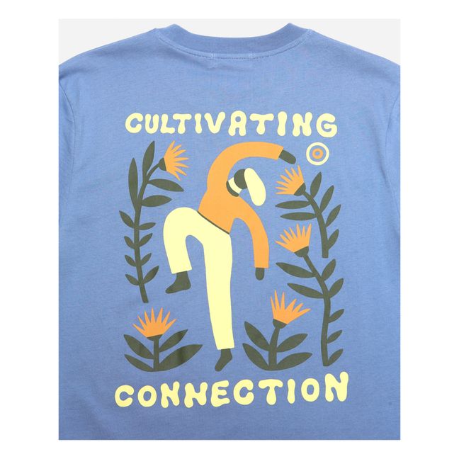 Camiseta Cultivando Algodón Ecológico | Azul