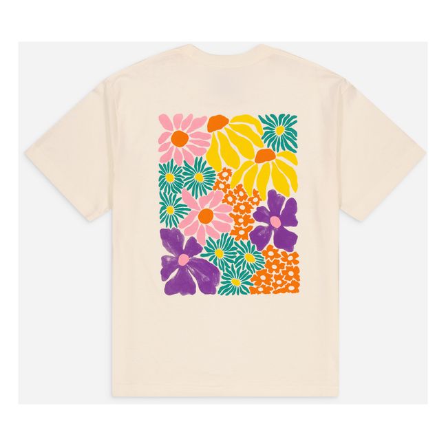T-shirt primavera in cotone biologico | Ecru
