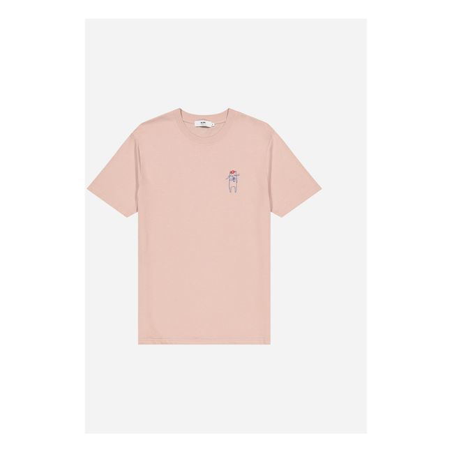 Camiseta de algodón ecológico Jaja | Rosa Melocotón