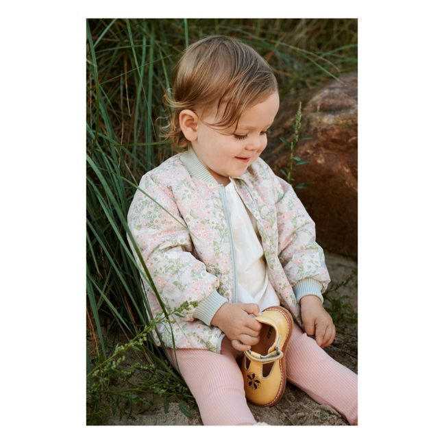 Steppjacke Malo Fleur Recycelte Fasern Baby | Mandelgrün