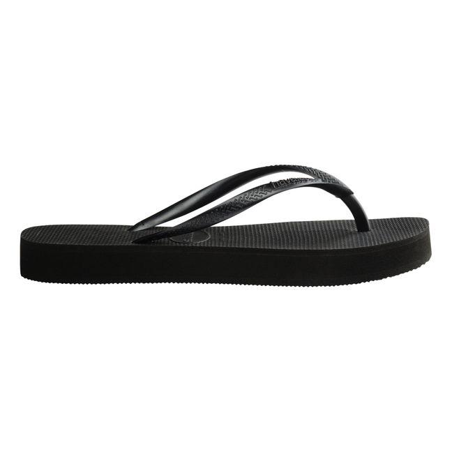 Slim Platform flip-flops | Black