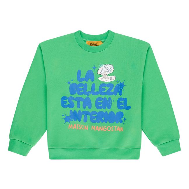 Sweat La Belleza Coton Bio | Vert