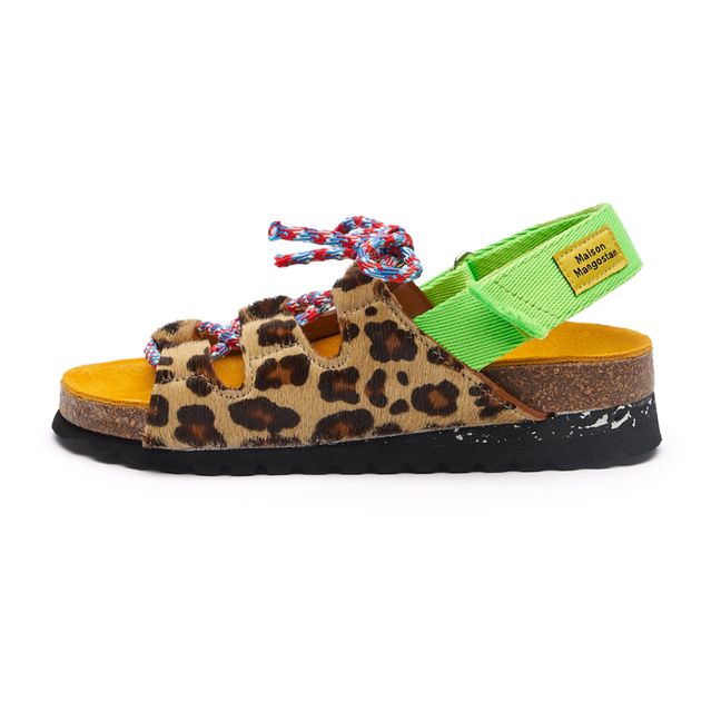 Chumbo Leopard sandals | Beige