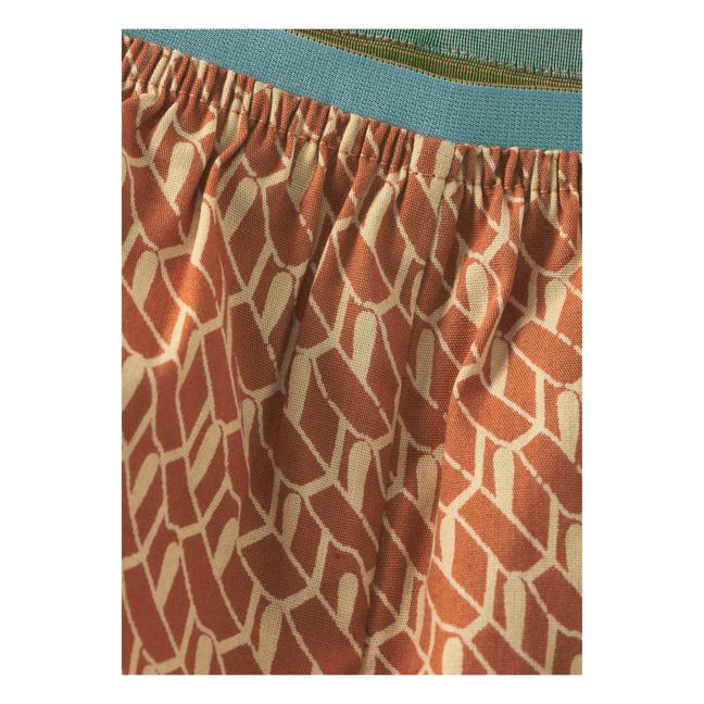Pantalones cortos de popelina de algodón Oleander | Albaricoque