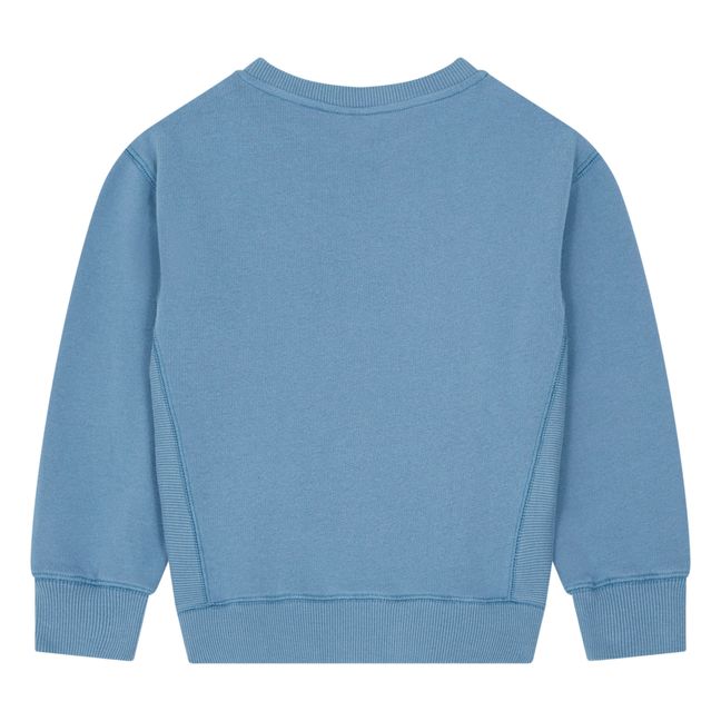Organic cotton sweatshirt  | Denim blue