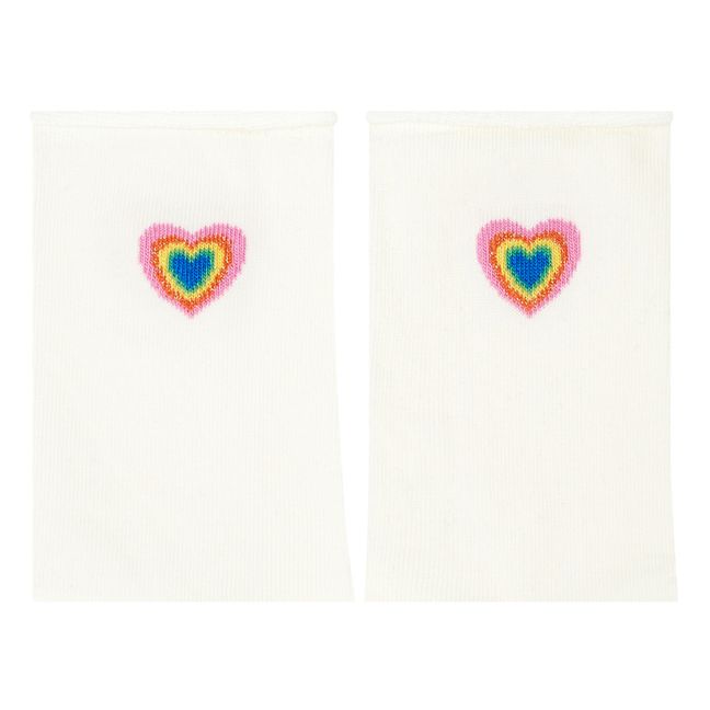 CHAUSSETTES COSY HEARTS | Blanc