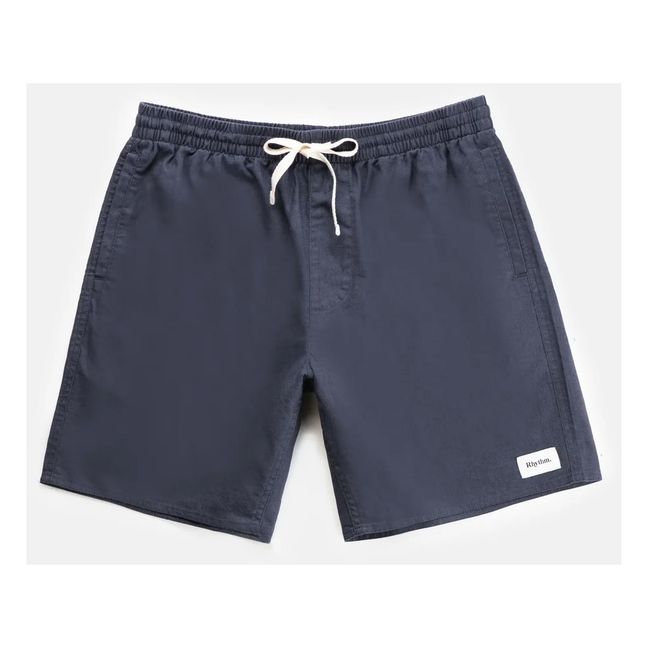 Pantalones cortos clásicos de lino | Azul Marino