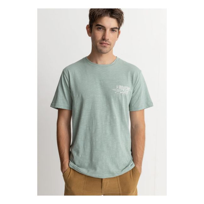 Livin Slub T-shirt | Green water