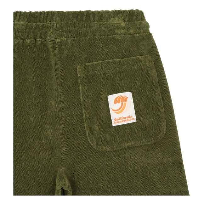 Pantaloncini in cotone biologico | Verde militare