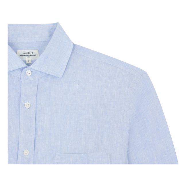 Camisa de chambray Paul Lin | Azul Cielo