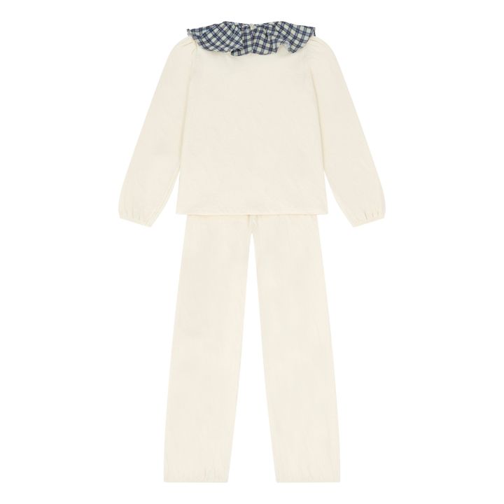Pijama de punto orgánico francés Pierrot | Crudo- Imagen del producto n°4