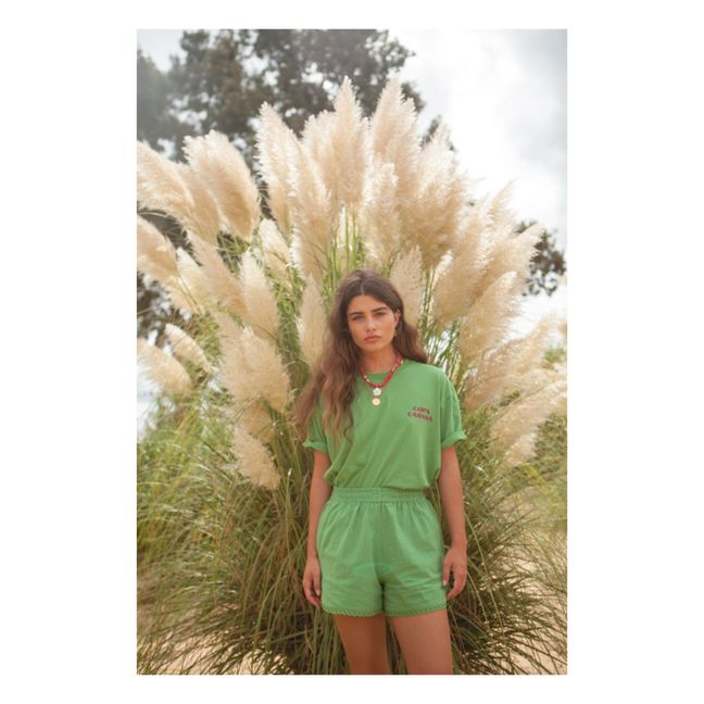Camiseta de algodón orgánico Jil - Colección Mujer | Verde