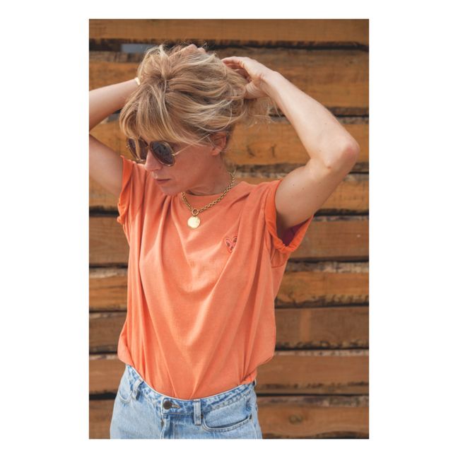 T-Shirt aus Bio-Baumwolle Jil - Womens Collection | Orange