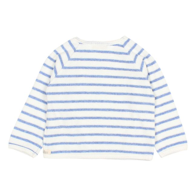 Striped baby sweatshirt | Light blue
