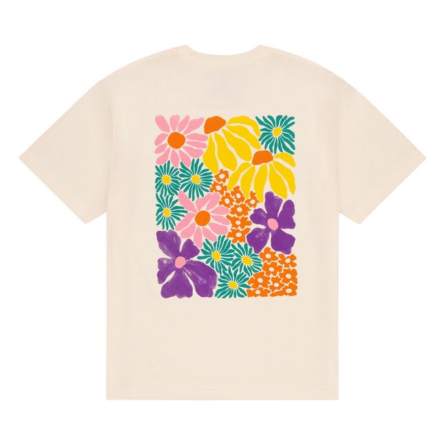 T-shirt primavera in cotone biologico | Ecru