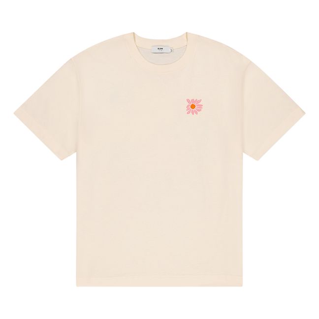 Spring organic cotton T-shirt | Ecru