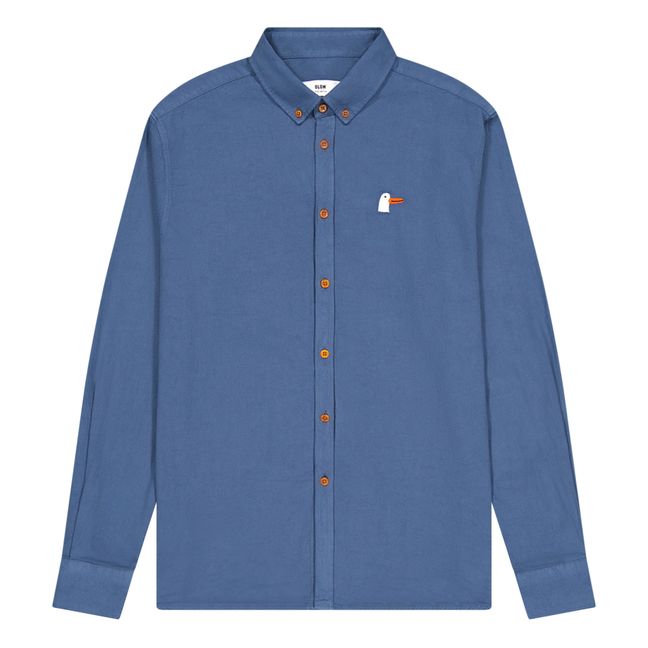 Classic Goosy organic cotton shirt | Blue