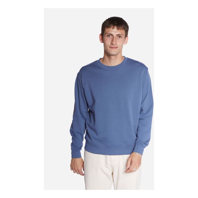 Floris organic cotton sweatshirt | Blue