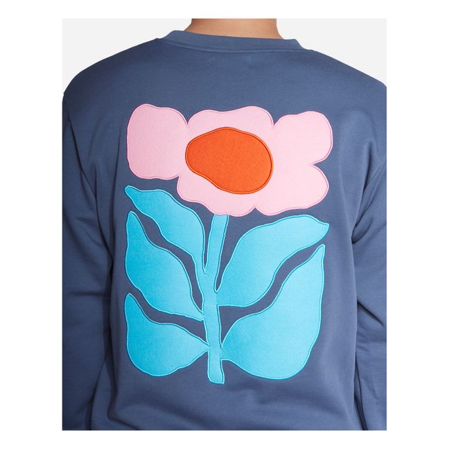 Floris organic cotton sweatshirt | Blue