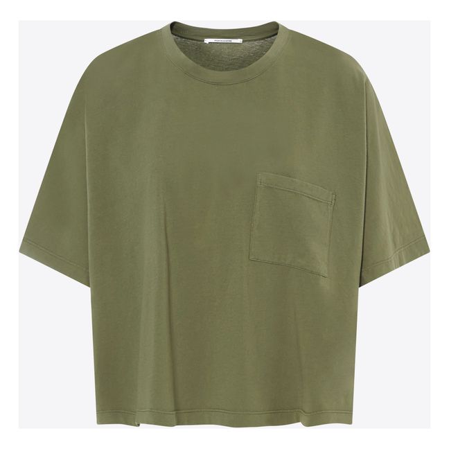 Camiseta de bolsillo | Verde Kaki