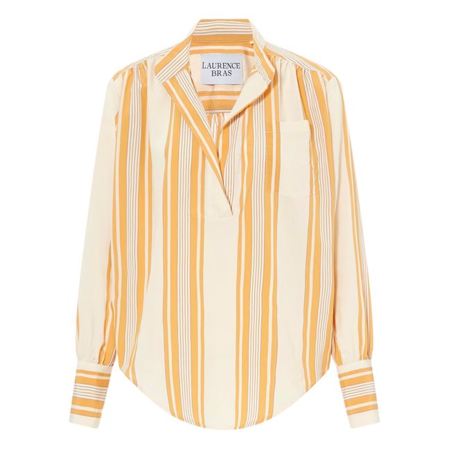 Pou Stripes Shirt | Orange