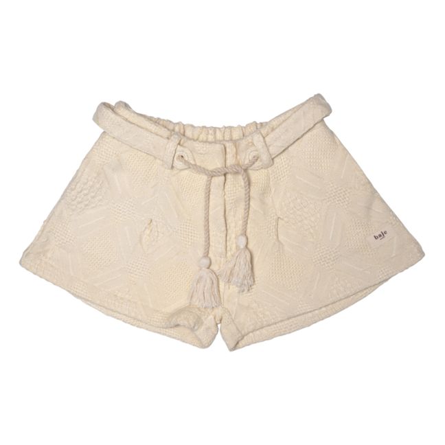 Yula Woven Shorts | Cream