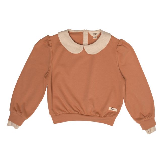 Miara Claudine collar sweater | Peach