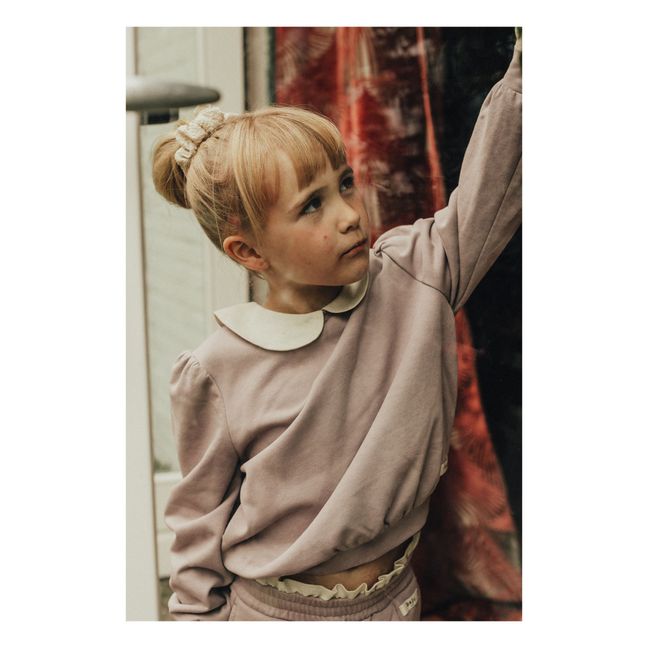 Miara Claudine collar sweater | Lilac