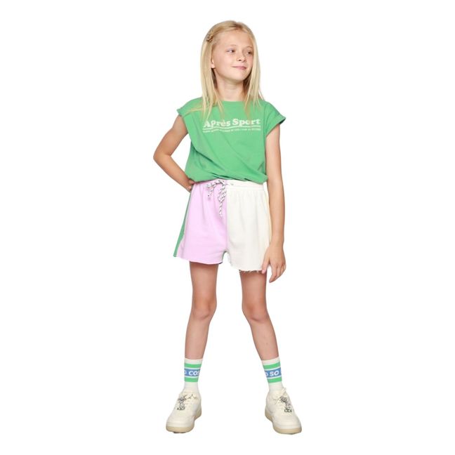 Jogger Shorts Cut Off Colorblock | Rosa