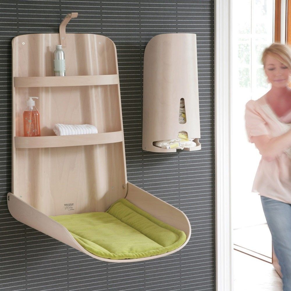 Wall mounted changing table white By BO design Design Baby