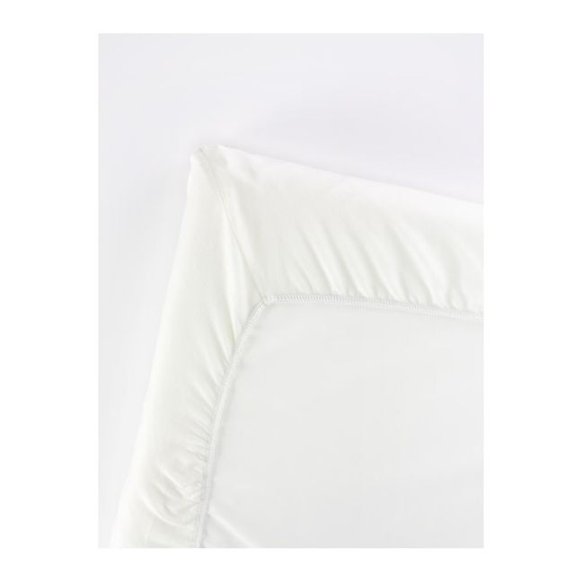 Fitted Sheet for Travel Crib Light | White