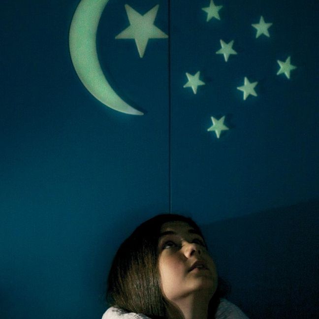 Phosphorescent stickers Pack - Glow in the dark Moon and Stars