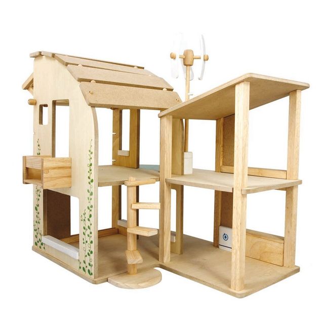 Eco-friendly furnished dollhouse