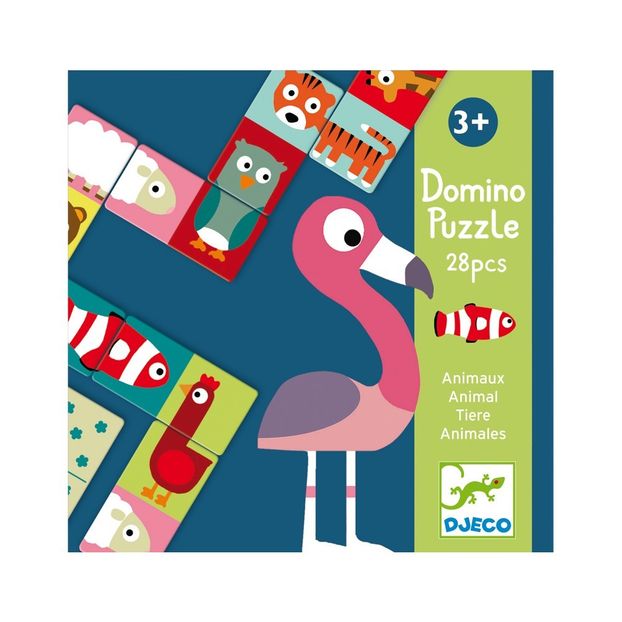 Puzzle Domino Animales Djeco Juguetes Y Hobby Infantil