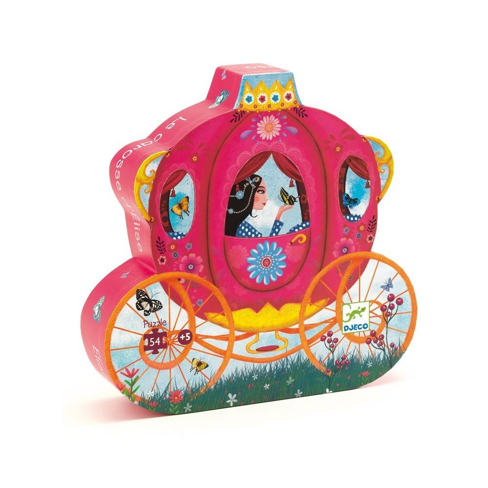 Djeco - Puzzle Le carosse d'Elise - Multicolore