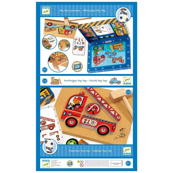 Jeu créatif en bois Tap Tap - + 3 ans