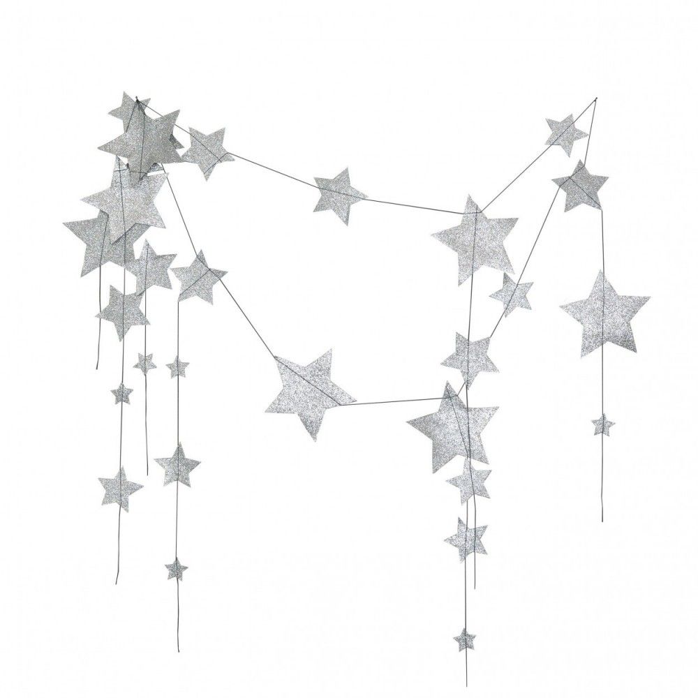 Numero 74 - Guirlande étoiles - Silver S034