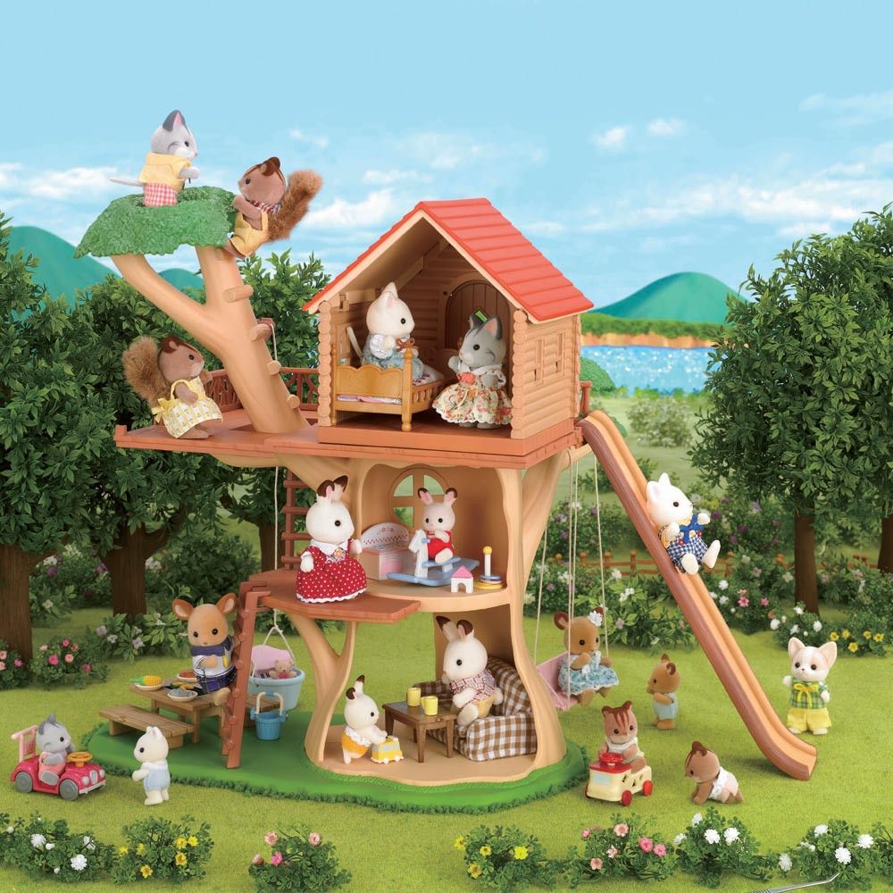 Sylvanian Families – Famille Kangourou – 4 Figurines, Papa, Maman, Garçon, Fillette, Dès 3 Ans