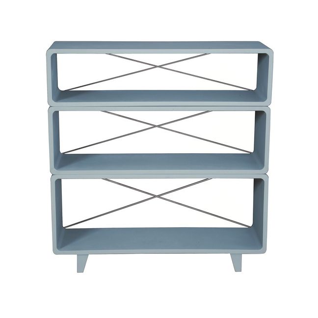 Bookcase 'Millefeuille' Mid gray Mid grey