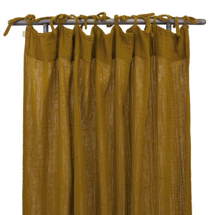 Curtain - mustard yellow | Gold S024- Product image n°0